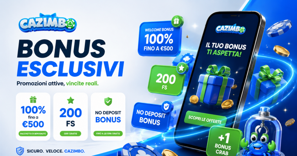 Cazimbo Casino Bonus: Giri Gratis, Benvenuto e Offerte Esclusive